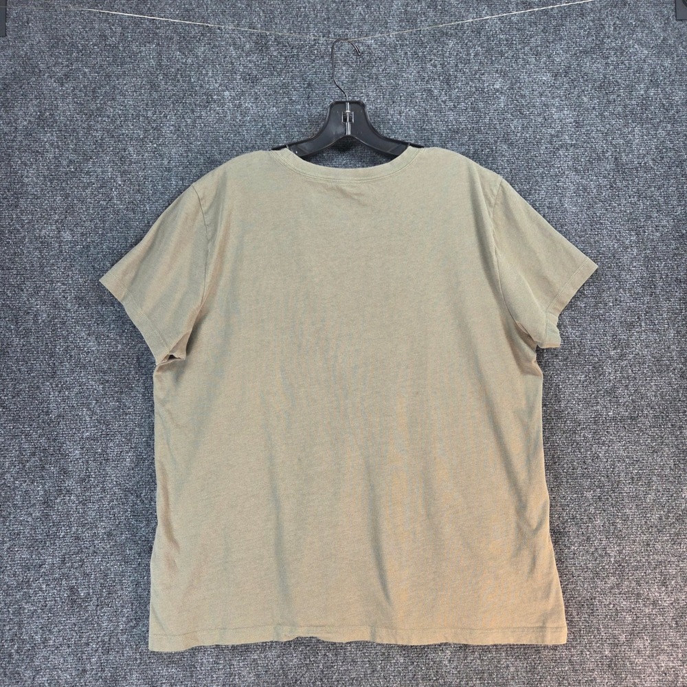 Life Is Good Read More Worry Less Graphic Tee Womens XL Olive Green Cotton - Picture 8 of 11